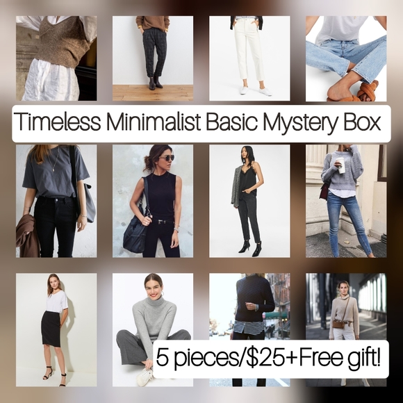 Timeless Minimalist Basic Mystery box + free gift - Picture 1 of 13
